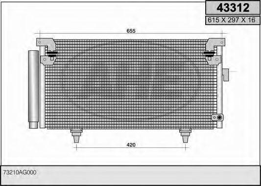 AHE 43312 Конденсатор, кондиционер