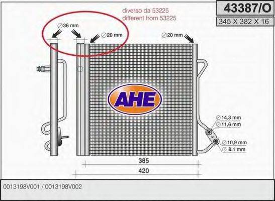 AHE 43387O Конденсатор, кондиционер