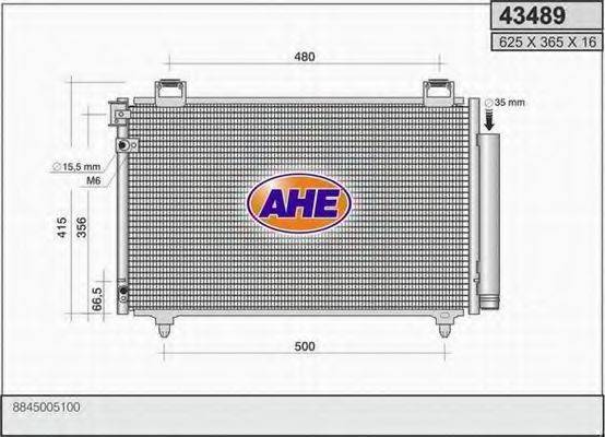 AHE 43489 Конденсатор, кондиционер