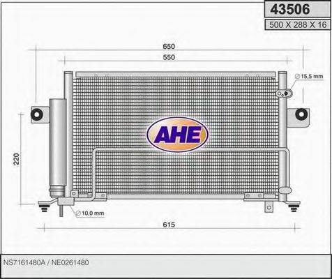 AHE 43506 Конденсатор, кондиционер