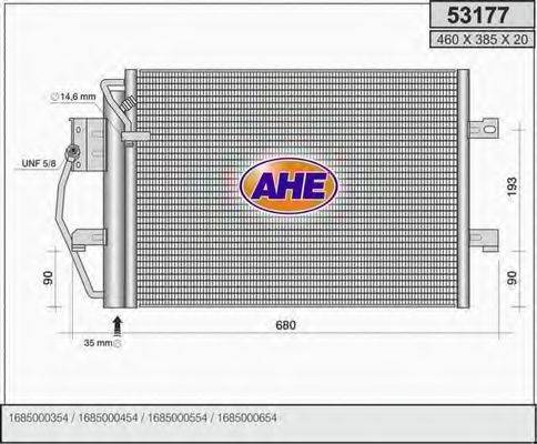 AHE 53177 Конденсатор, кондиционер