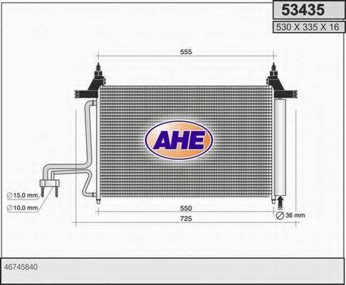 AHE 53435 Конденсатор, кондиционер