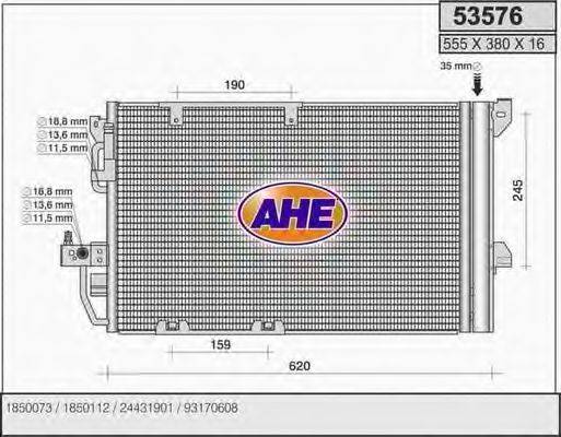 AHE 53576 Конденсатор, кондиционер