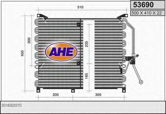 AHE 53690 Конденсатор, кондиционер