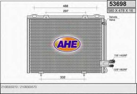 AHE 53698 Конденсатор, кондиционер