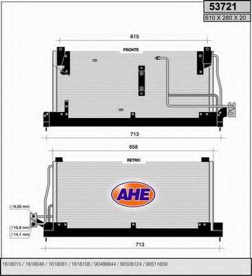 AHE 53721 Конденсатор, кондиционер