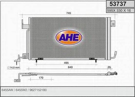 AHE 53737 Конденсатор, кондиционер