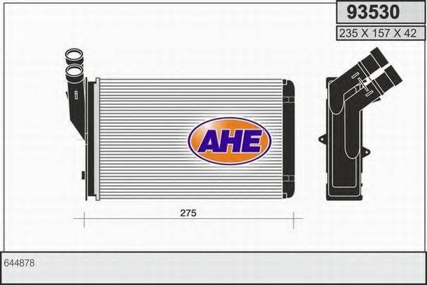 AHE 93530 Теплообменник, отопление салона