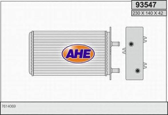 AHE 93547 Теплообменник, отопление салона