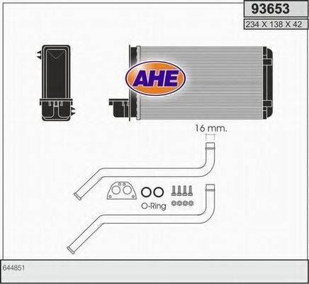 AHE 93653 Теплообменник, отопление салона