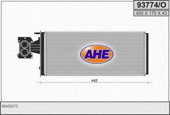 AHE 93774O Теплообменник, отопление салона