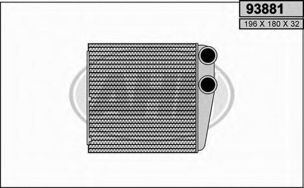 AHE 93881 Теплообменник, отопление салона