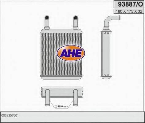 AHE 93887O Теплообменник, отопление салона