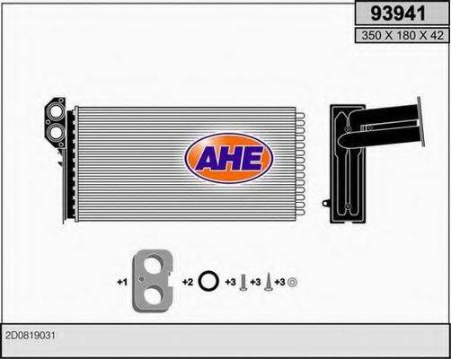 AHE 93941 Теплообменник, отопление салона