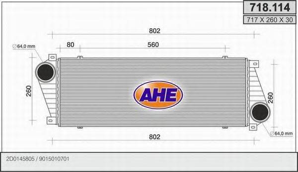 AHE 718114 Интеркулер