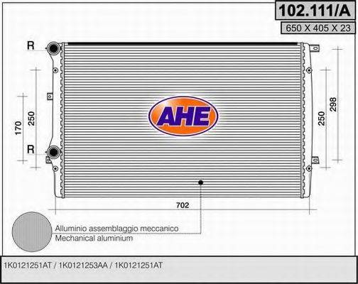 AHE 102111A Радиатор, охлаждение двигателя