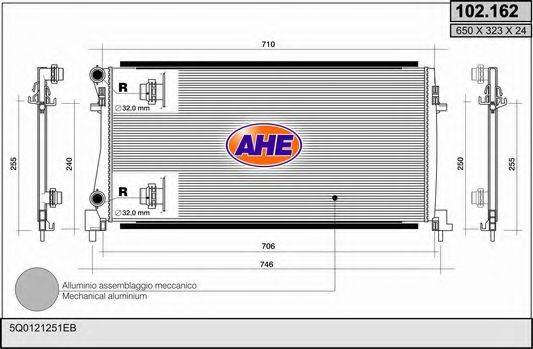 AHE 102162 Радиатор, охлаждение двигателя