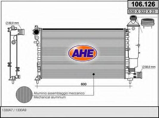 AHE 106126 Радиатор, охлаждение двигателя