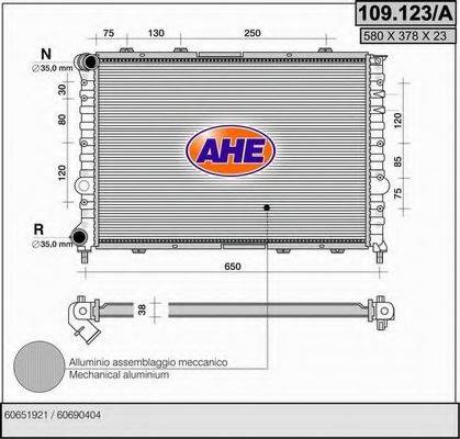 AHE 109123A Радиатор, охлаждение двигателя