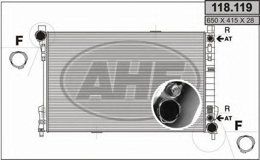 AHE 118119 Радиатор, охлаждение двигателя