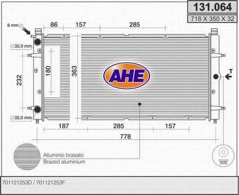 AHE 131064 Радиатор, охлаждение двигателя