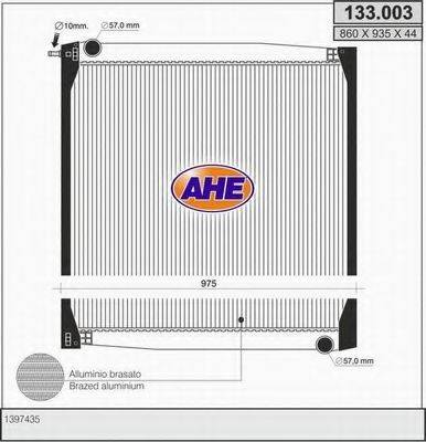 AHE 133003 Радиатор, охлаждение двигателя