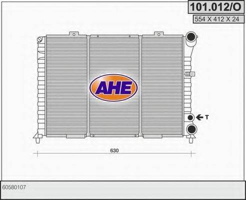 AHE 101012O Радиатор, охлаждение двигателя