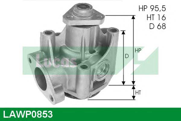 LUCAS ENGINE DRIVE LAWP0853 Водяной насос
