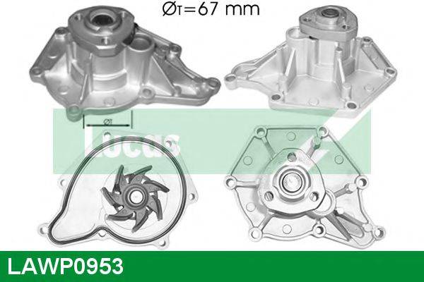 LUCAS ENGINE DRIVE LAWP0953 Водяной насос