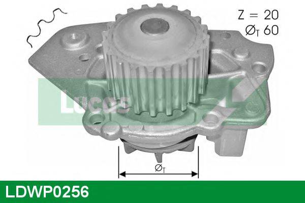 LUCAS ENGINE DRIVE LDWP0256 Водяной насос