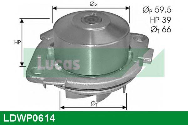LUCAS ENGINE DRIVE LDWP0614 Водяной насос