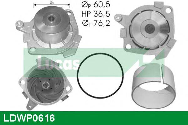 LUCAS ENGINE DRIVE LDWP0616 Водяной насос