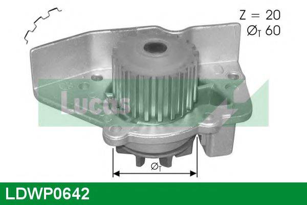 LUCAS ENGINE DRIVE LDWP0642 Водяной насос