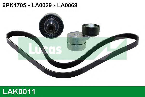 LUCAS ENGINE DRIVE LAK0011 Поликлиновой ременный комплект