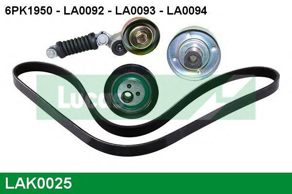 LUCAS ENGINE DRIVE LAK0025 Поликлиновой ременный комплект