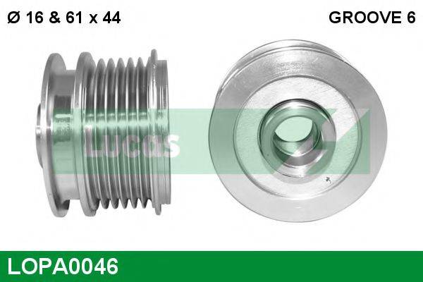 LUCAS ENGINE DRIVE LOPA0046 Механизм свободного хода генератора