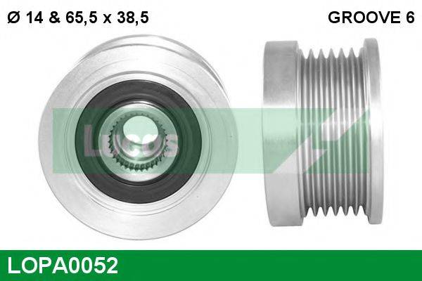 LUCAS ENGINE DRIVE LOPA0052 Механизм свободного хода генератора