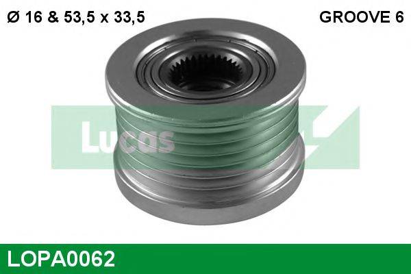 LUCAS ENGINE DRIVE LOPA0062 Механизм свободного хода генератора