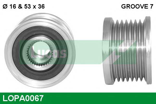 LUCAS ENGINE DRIVE LOPA0067 Механизм свободного хода генератора