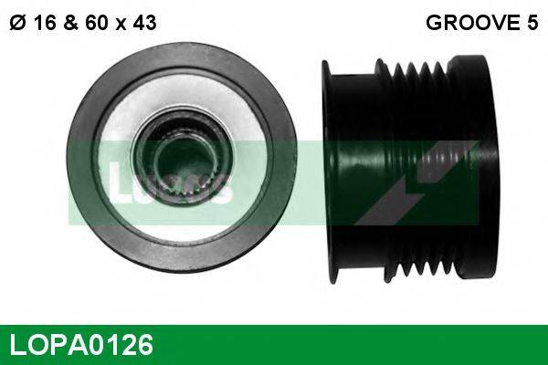 LUCAS ENGINE DRIVE LOPA0126 Механизм свободного хода генератора