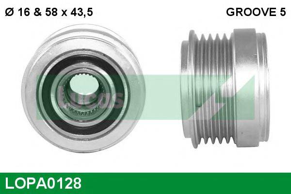 LUCAS ENGINE DRIVE LOPA0128 Механизм свободного хода генератора