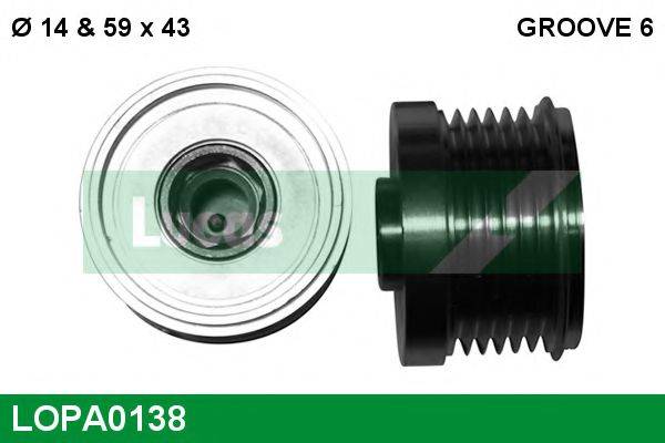 LUCAS ENGINE DRIVE LOPA0138 Механизм свободного хода генератора