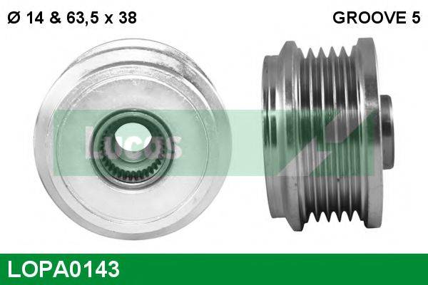 LUCAS ENGINE DRIVE LOPA0143 Механизм свободного хода генератора