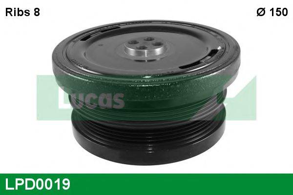 LUCAS ENGINE DRIVE LPD0019 Ременный шкив, коленчатый вал