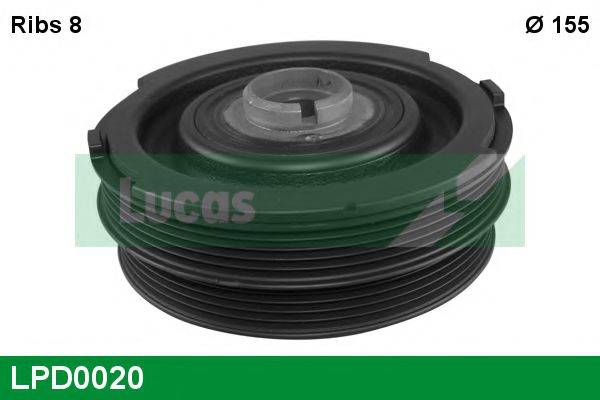 LUCAS ENGINE DRIVE LPD0020 Ременный шкив, коленчатый вал