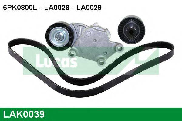 LUCAS ENGINE DRIVE LAK0039 Поликлиновой ременный комплект