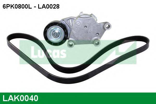 LUCAS ENGINE DRIVE LAK0040 Поликлиновой ременный комплект