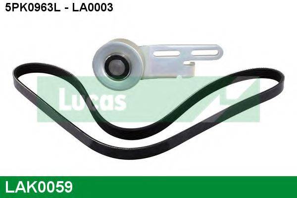 LUCAS ENGINE DRIVE LAK0059 Поликлиновой ременный комплект
