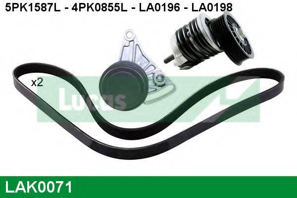 LUCAS ENGINE DRIVE LAK0071 Поликлиновой ременный комплект