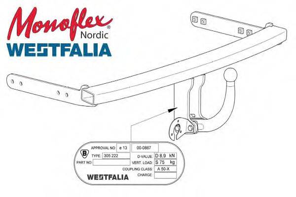 MONOFLEX 305222 Прицепное оборудование